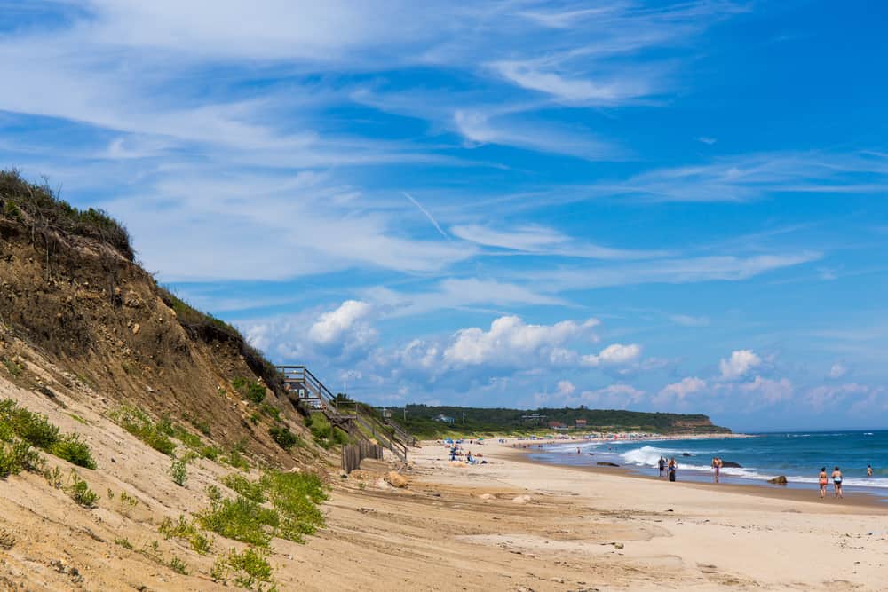 Block Island, Rhode Island beach in the summer