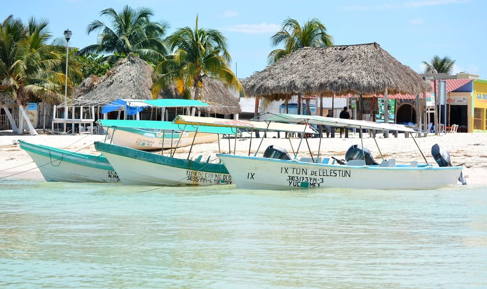Celestun Boats Mexico