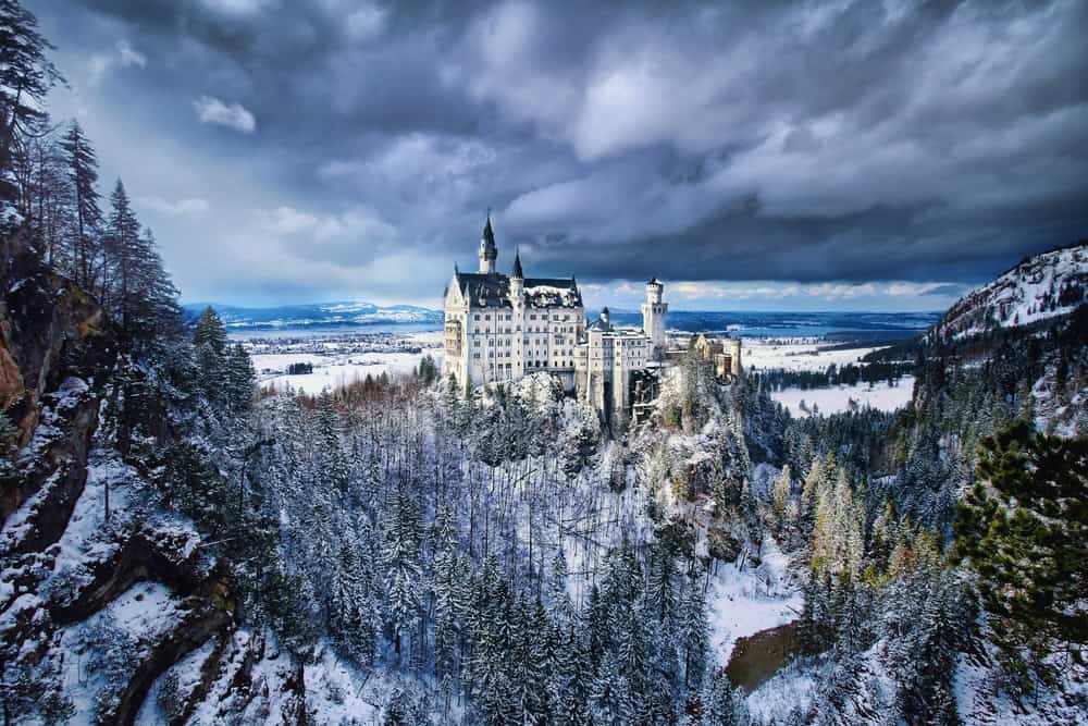 Neuschwanstein Castle in the winter