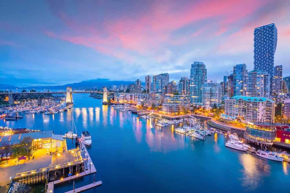 Vancouver City Drone Shot